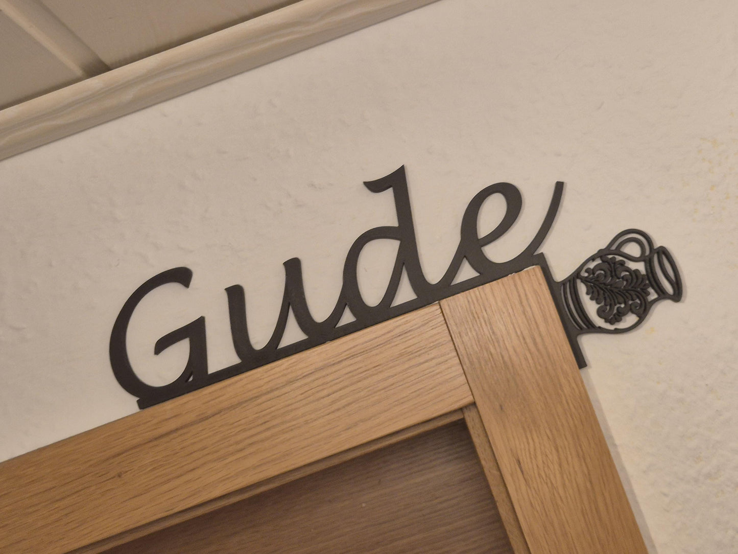 Türdeko "Gude" Türrahmen Deko Dekoration für Zuhause | Door Topper Hessen Apfelwein Motiv | Geschenkidee zum Einzug