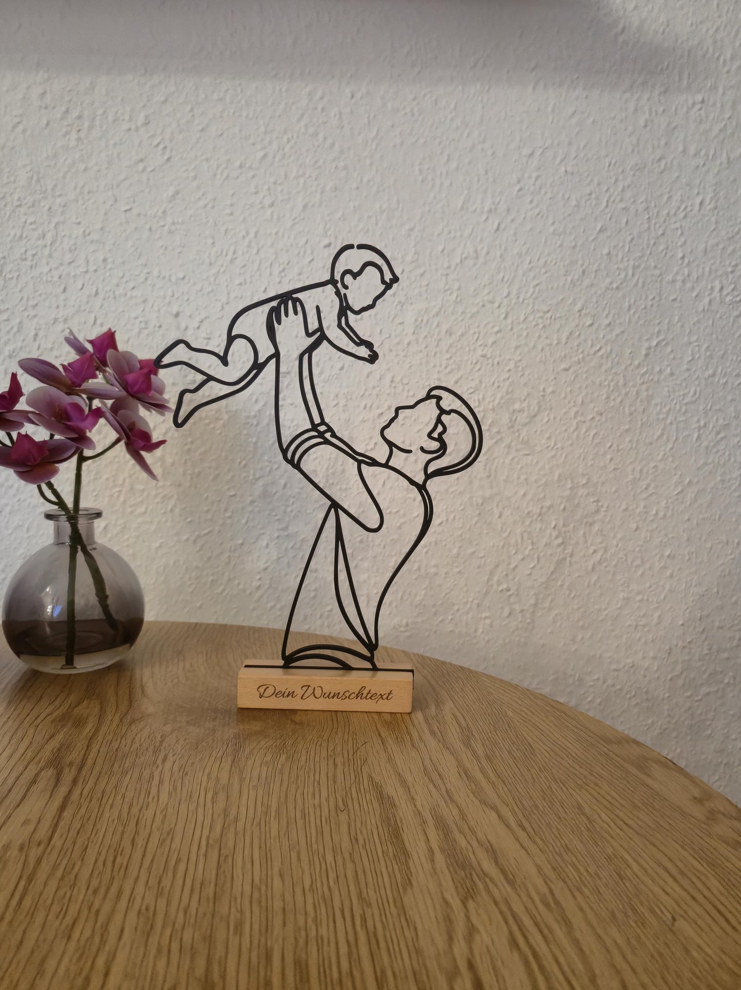 Schwangerschaft verkünden Geschenk• personalisierbarer Deko Aufsteller "Du wirst Papa" • Erster Vatertag Geschenk