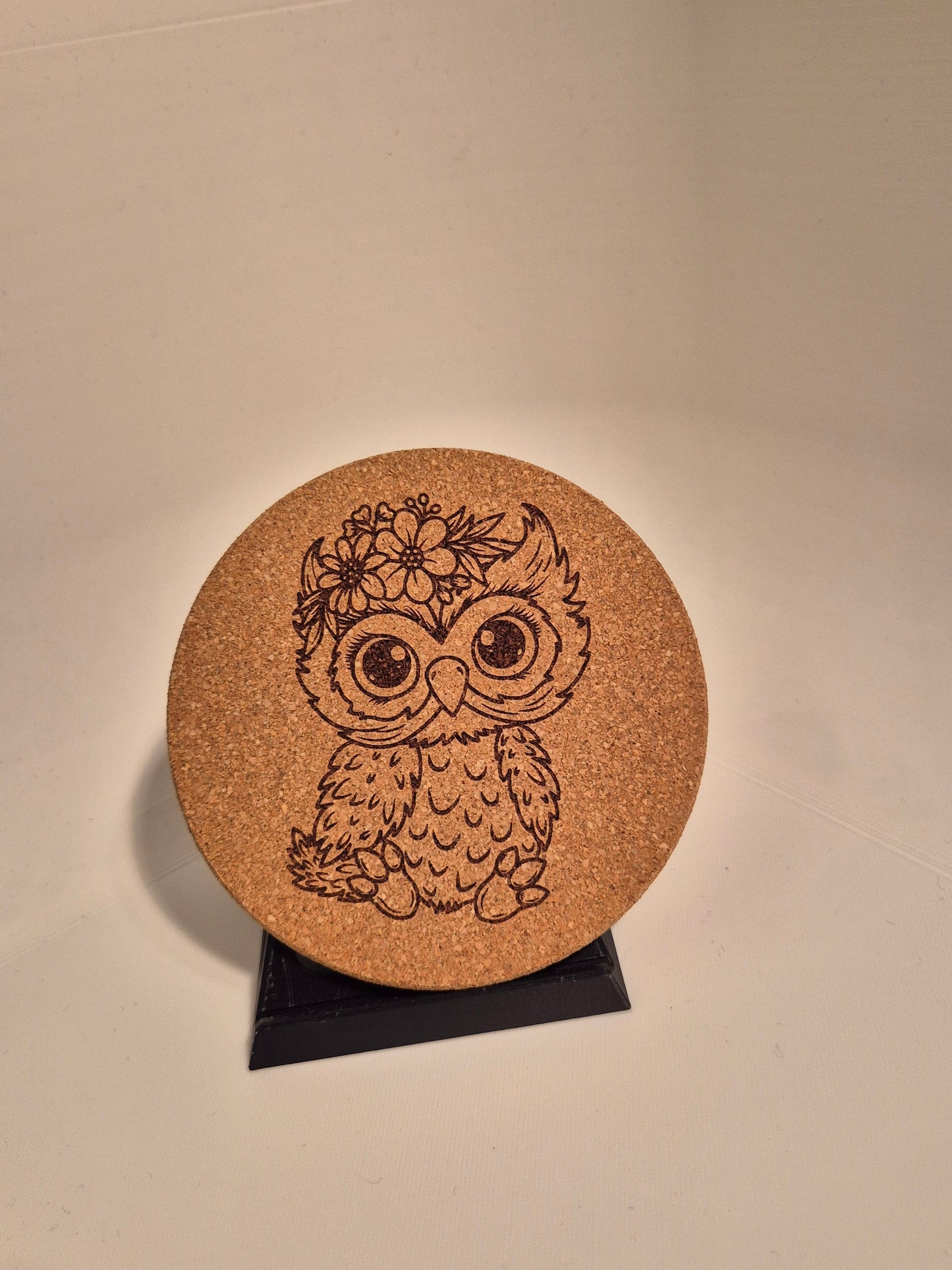 6er Set Kork Untersetzer mit süßem Tiermotiv | Ideales Geschenk für Familien und Kinder inklusive Ständer