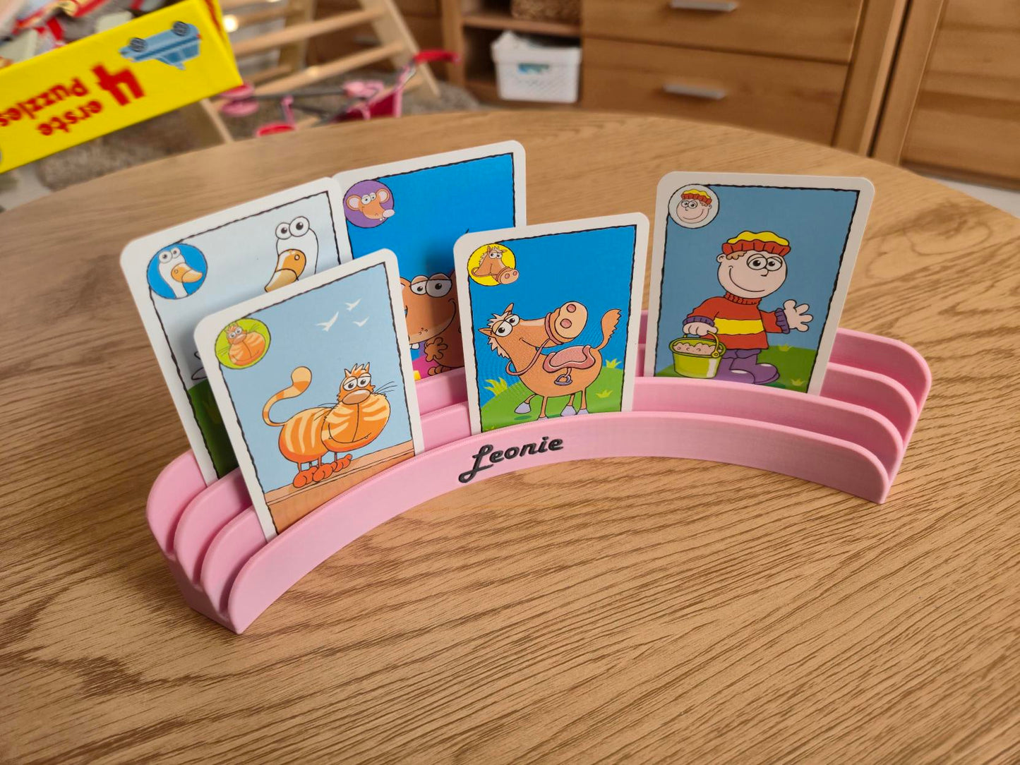 Personalisierbarer Kartenhalter | Ideal für Kinder | Wunschfarbe wählbar