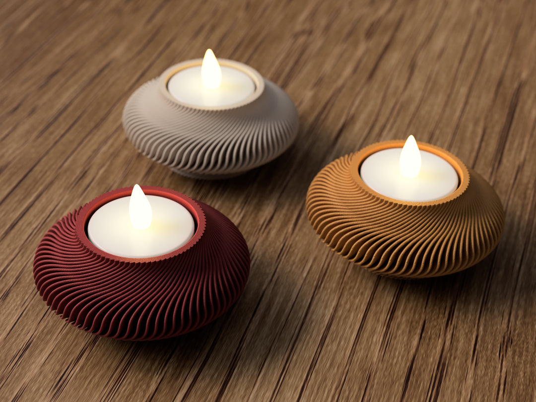 Eleganter Spiral Teelicht Ständer