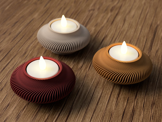 Eleganter Spiral Teelicht Ständer