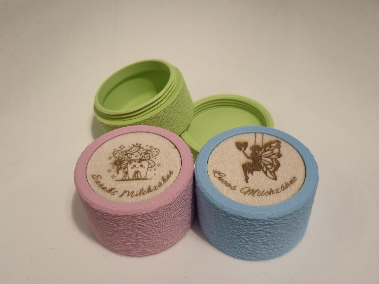 Personalisierbare Dosen mit Schraubverschluss | Ideal für Milchzähne o.ä.