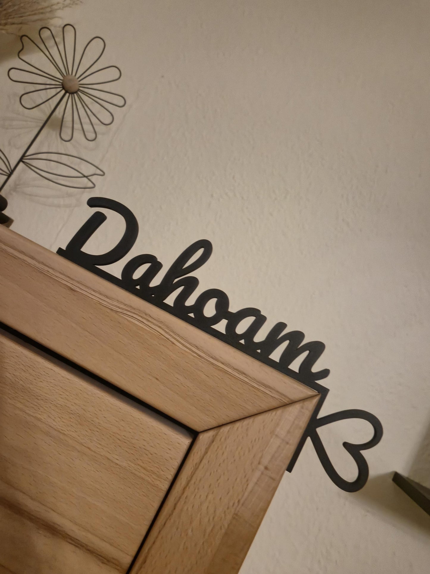 Türrahmen Deko "Dahoam" Tür Topper Dekoration für Zuhause | Türschmuck | Door Topper