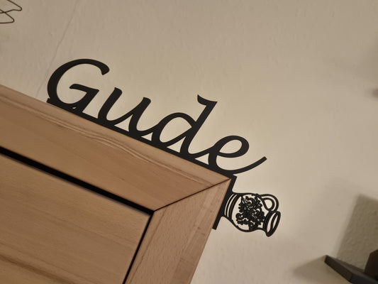 Türdeko "Gude" Türrahmen Deko Dekoration für Zuhause | Door Topper Hessen Apfelwein Motiv | Geschenkidee zum Einzug