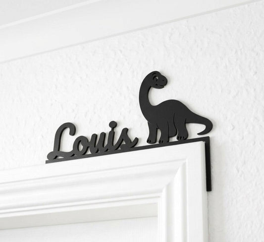 Kinderzimmer Türrahmen Deko mit Name | Personalisierbar | Geschenk für Kinder | Namensschild Türschild