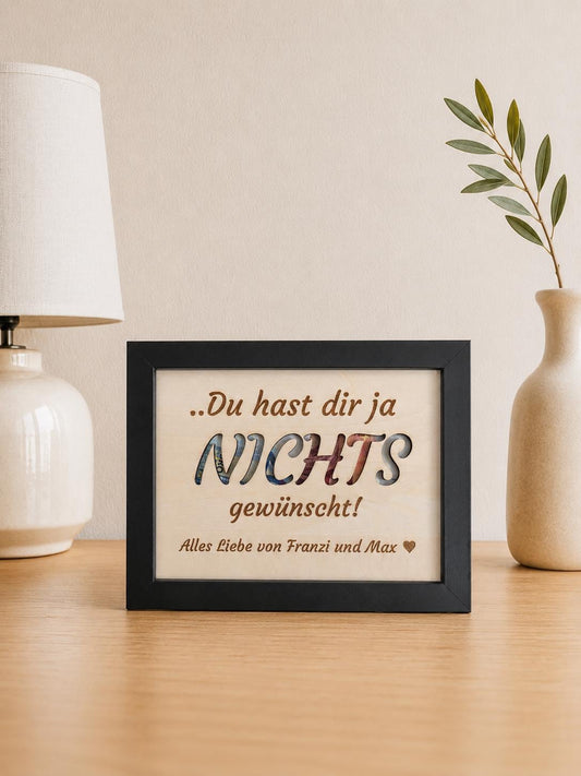 Geldgeschenk zum Geburtstag - Gerahmtes Geldgeschenk für Männer und Frauen